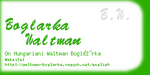 boglarka waltman business card